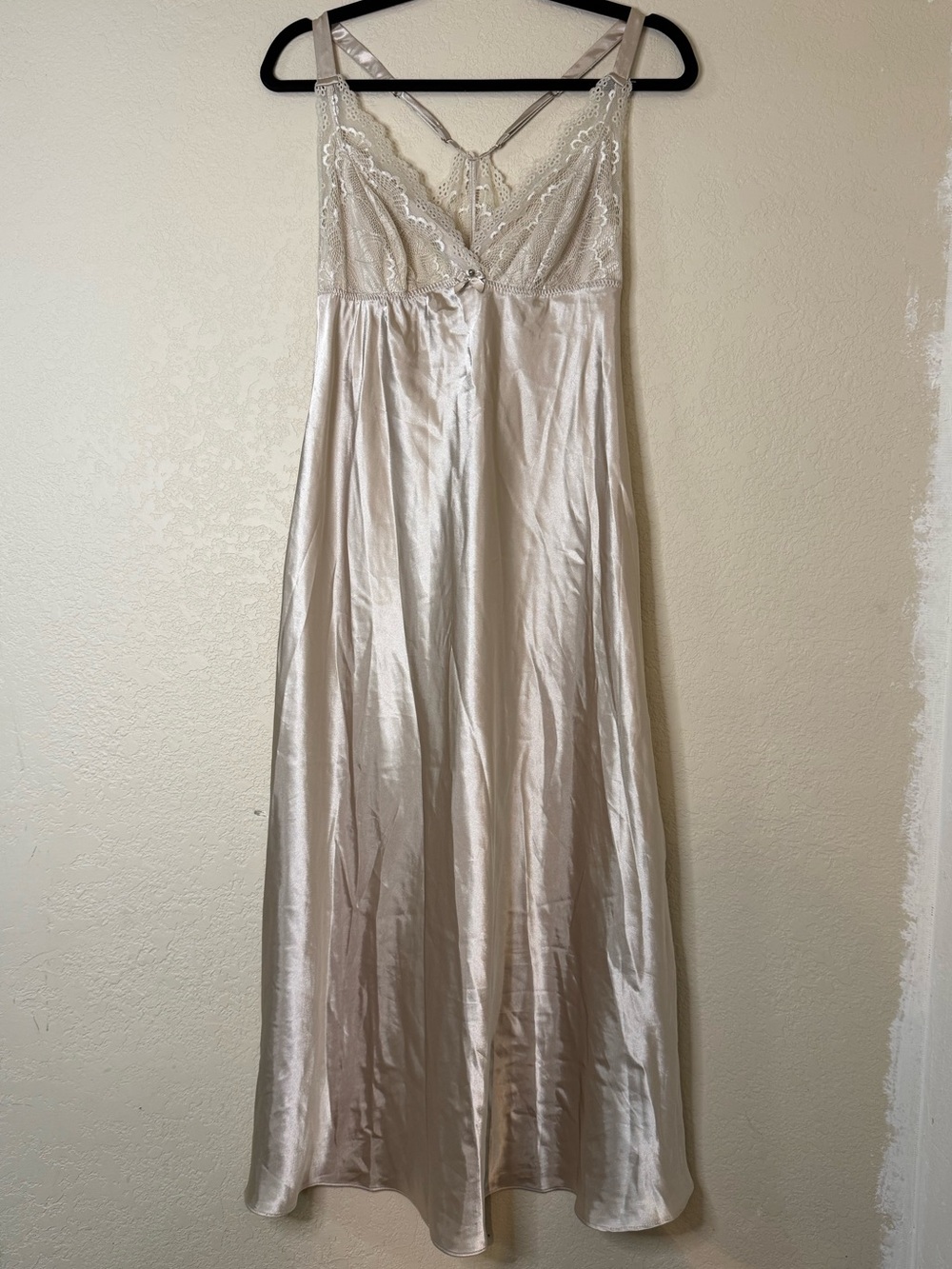 Beautiful Flora champagne slip dress